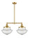 Franklin Restoration LED Island Pendant in Satin Gold (405|209-SG-G544-LED)