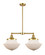 Franklin Restoration LED Island Pendant in Satin Gold (405|209-SG-G541-LED)