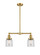 Franklin Restoration LED Island Pendant in Satin Gold (405|209-SG-G52-LED)