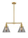 Franklin Restoration LED Island Pendant in Satin Gold (405|209-SG-G43-LED)