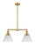 Franklin Restoration LED Island Pendant in Satin Gold (405|209-SG-G42-LED)