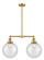 Franklin Restoration LED Island Pendant in Satin Gold (405|209-SG-G204-10-LED)