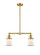 Franklin Restoration LED Island Pendant in Satin Gold (405|209-SG-G181S-LED)