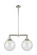 Franklin Restoration LED Island Pendant in Polished Nickel (405|209-PN-G204-10-LED)
