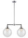 Franklin Restoration Two Light Island Pendant in Polished Chrome (405|209-PC-G204-10)