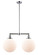 Franklin Restoration LED Island Pendant in Polished Chrome (405|209-PC-G201-12-LED)