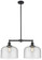Franklin Restoration Two Light Island Pendant in Oil Rubbed Bronze (405|209-OB-G74-L)