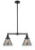 Franklin Restoration Two Light Island Pendant in Oil Rubbed Bronze (405|209-OB-G43)
