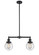 Franklin Restoration Two Light Island Pendant in Oil Rubbed Bronze (405|209-OB-G204-6)