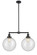 Franklin Restoration LED Island Pendant in Oil Rubbed Bronze (405|209-OB-G204-12-LED)