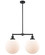 Franklin Restoration Two Light Island Pendant in Oil Rubbed Bronze (405|209-OB-G201-12)