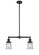Franklin Restoration Two Light Island Pendant in Oil Rubbed Bronze (405|209-OB-G184S)