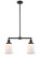 Franklin Restoration Two Light Island Pendant in Oil Rubbed Bronze (405|209-OB-G181)