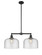 Franklin Restoration LED Island Pendant in Matte Black (405|209-BK-G74-L-LED)