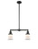 Franklin Restoration LED Island Pendant in Matte Black (405|209-BK-G181S-LED)