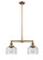 Franklin Restoration LED Island Pendant in Brushed Brass (405|209-BB-G74-LED)