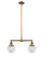 Franklin Restoration LED Island Pendant in Brushed Brass (405|209-BB-G202-6-LED)