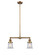 Franklin Restoration Two Light Island Pendant in Brushed Brass (405|209-BB-G182S)