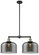 Franklin Restoration Two Light Island Pendant in Black Antique Brass (405|209-BAB-G73-L)