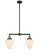 Franklin Restoration LED Island Pendant in Black Antique Brass (405|209-BAB-G661-7-LED)