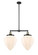 Franklin Restoration LED Island Pendant in Black Antique Brass (405|209-BAB-G661-12-LED)