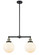 Franklin Restoration LED Island Pendant in Black Antique Brass (405|209-BAB-G201-8-LED)