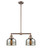 Franklin Restoration LED Island Pendant in Antique Copper (405|209-AC-G78-LED)