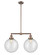 Franklin Restoration LED Island Pendant in Antique Copper (405|209-AC-G204-12-LED)