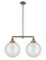 Franklin Restoration LED Island Pendant in Antique Copper (405|209-AC-G202-12-LED)