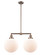 Franklin Restoration LED Island Pendant in Antique Copper (405|209-AC-G201-12-LED)
