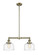 Franklin Restoration LED Island Pendant in Antique Brass (405|209-AB-G713-LED)