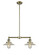 Franklin Restoration LED Island Pendant in Antique Brass (405|209-AB-G2-LED)