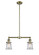 Franklin Restoration LED Island Pendant in Antique Brass (405|209-AB-G182S-LED)