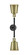 Franklin Restoration LED Bath Vanity in Black Antique Brass (405|208L-BAB-M9-AB-LED)