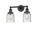 Franklin Restoration Two Light Bath Vanity in Matte Black (405|208-BK-G54)