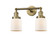 Franklin Restoration Two Light Bath Vanity in Brushed Brass (405|208-BB-G51)