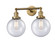 Franklin Restoration LED Bath Vanity in Brushed Brass (405|208-BB-G204-8-LED)