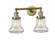 Franklin Restoration Two Light Bath Vanity in Brushed Brass (405|208-BB-G192)
