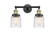 Franklin Restoration Two Light Bath Vanity in Black Antique Brass (405|208-BAB-G513)