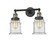 Franklin Restoration Two Light Bath Vanity in Black Antique Brass (405|208-BAB-G184)