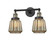 Franklin Restoration Two Light Bath Vanity in Black Antique Brass (405|208-BAB-G146)