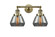 Franklin Restoration Two Light Bath Vanity in Antique Brass (405|208-AB-G173)