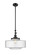 Franklin Restoration One Light Mini Pendant in Matte Black (405|206-BK-G694-16)