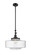 Franklin Restoration One Light Mini Pendant in Matte Black (405|206-BK-G692-16)