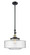 Franklin Restoration One Light Mini Pendant in Black Antique Brass (405|206-BAB-G694-16)