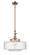 Franklin Restoration One Light Mini Pendant in Antique Copper (405|206-AC-G694-16)