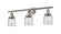 Franklin Restoration Three Light Bath Vanity in Brushed Satin Nickel (405|205-SN-G52)