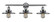 Franklin Restoration Three Light Bath Vanity in Polished Chrome (405|205-PC-M7)