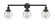 Franklin Restoration LED Bath Vanity in Matte Black (405|205-BK-G204-6-LED)