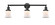Franklin Restoration Three Light Bath Vanity in Matte Black (405|205-BK-G181S)